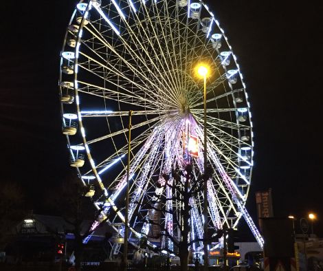 reuzenrad the view kerstmarkt antwerpen